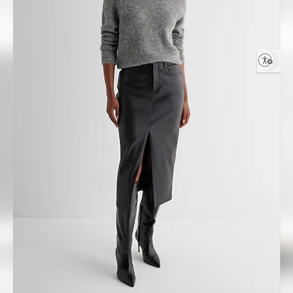Express Black Pencil Skirt
